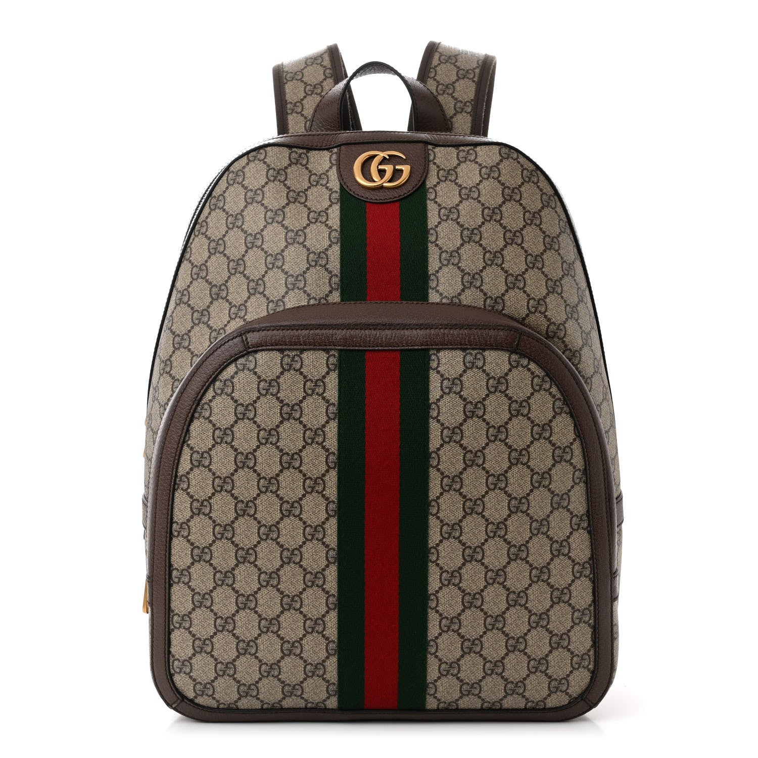 Gucci GG Supreme Monogram Medium Ophidia Day Backpack Brown 1 of 10