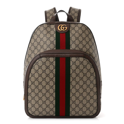 Gucci GG Supreme Monogram Medium Ophidia Day Backpack Brown 1 of 10