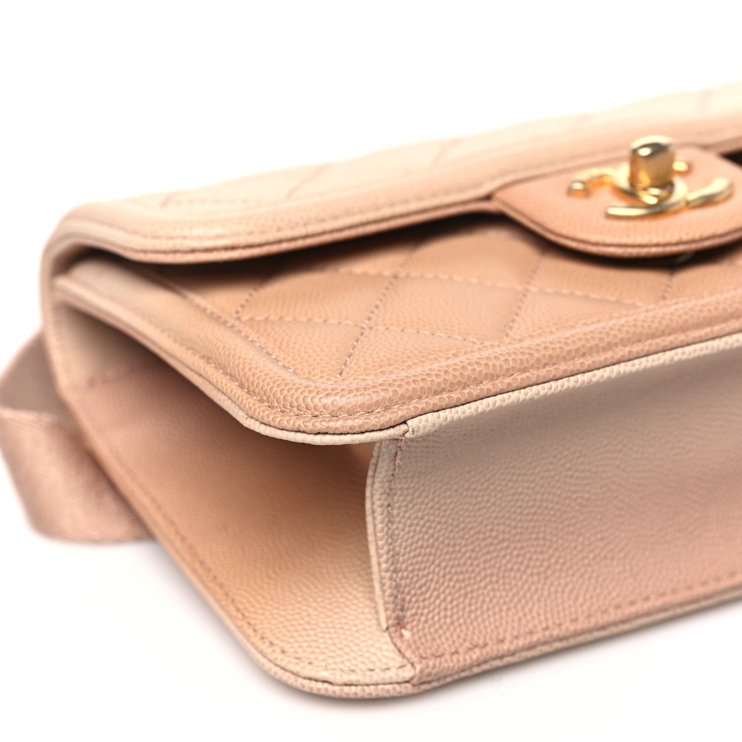 Chanel Caviar Quilted Sunset On The Sea Waist Bag Beige 9 of 10