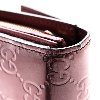 Gucci Shine Guccissima Lovely Heart Continental Wallet Scarlatto 16 of 17