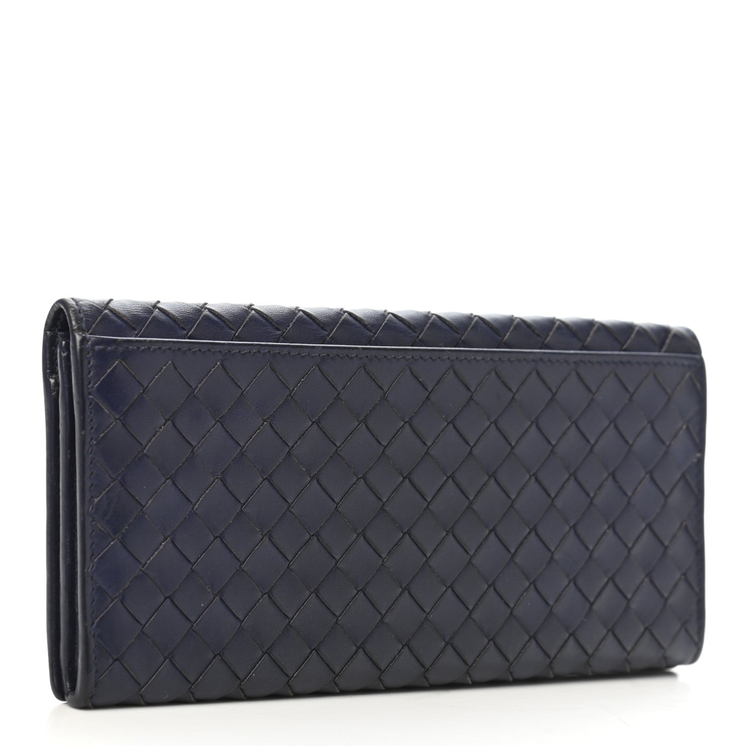 Bottega Veneta Nappa Intrecciato Long Bi-Fold Wallet Atlantic 2 of 7