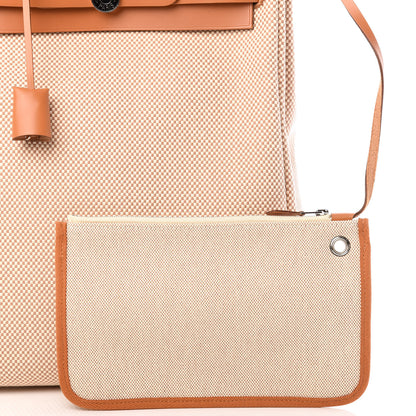 Hermes Vache Hunter Criss Viking Herbag a Dos Retourne Backpack Ecru Beige Naturel 10 of 11