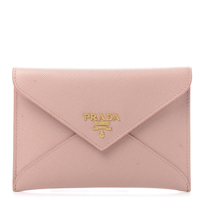 Prada Saffiano Metal Envelope Wallet Orchidea 1 of 12