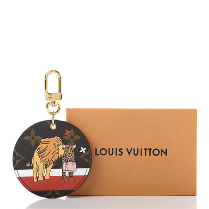 Louis Vuitton Monogram 2018 Christmas Animation Cats Bag Charm Key Ring 4 of 4