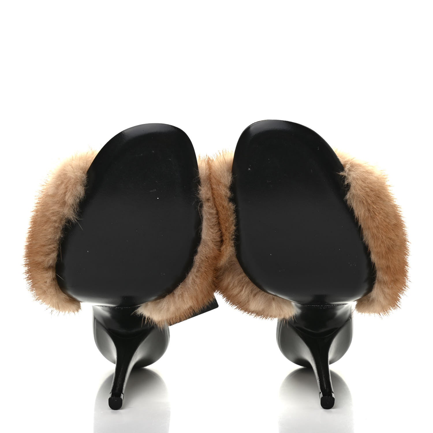 Saint Laurent Mink Calfskin Roy Mule Sandals 39 Tan 5 of 8