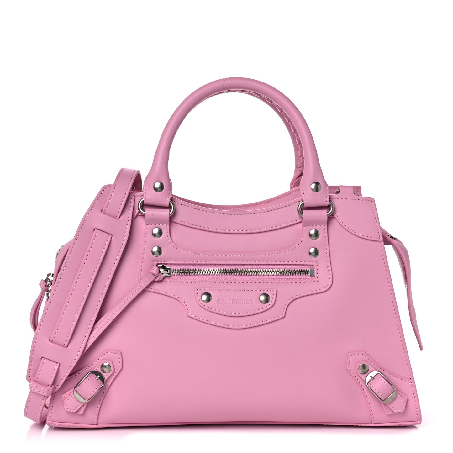 Smooth Calfskin Neo Classic Silver Hardware S City Candy Pink