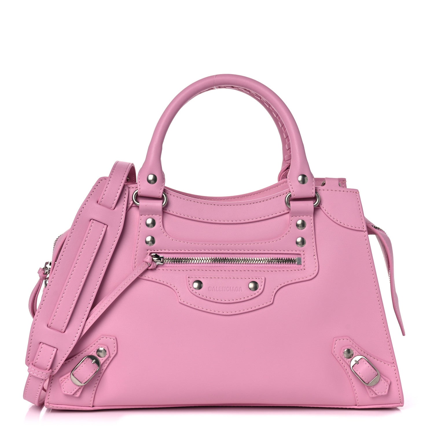 Balenciaga Smooth Calfskin Neo Classic Silver Hardware S City Candy Pink 1 of 10