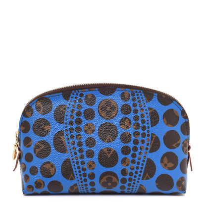 Louis Vuitton Monogram Kusama Pumpkin Dots Cosmetic Pouch Blue 1 of 7