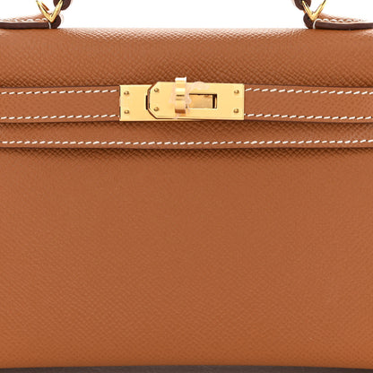 Hermes Epsom Mini Kelly Sellier 20 Gold 8 of 11