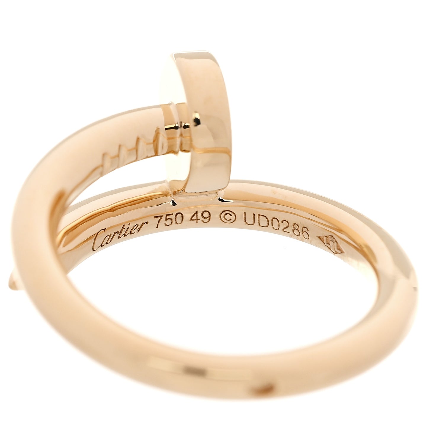 18K Yellow Gold Juste Un Clou Ring 49 4.75