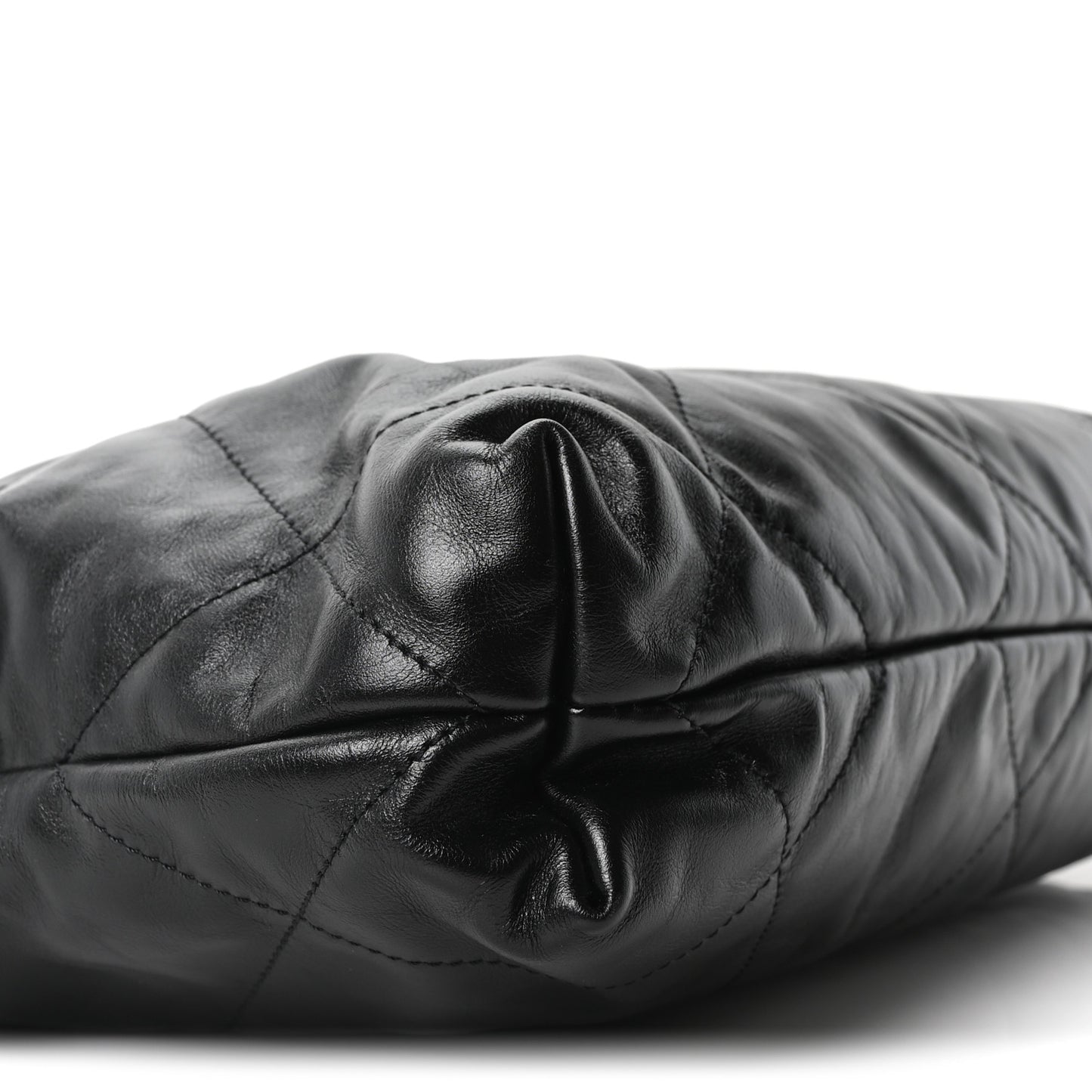 Calfskin Quilted Small Chanel 22 Black