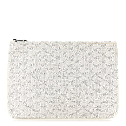 Goyard Goyardine Senat Pochette MM White 1 of 6