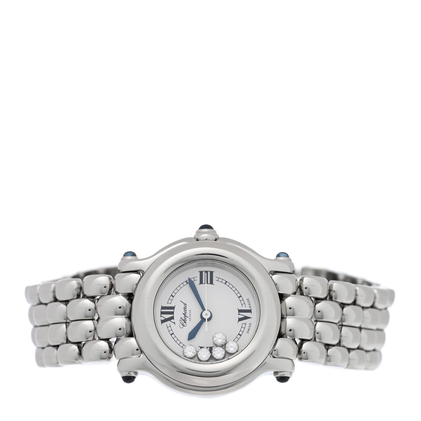 Stainless Steel 5 Diamond 26mm Happy Sport Quartz Watch