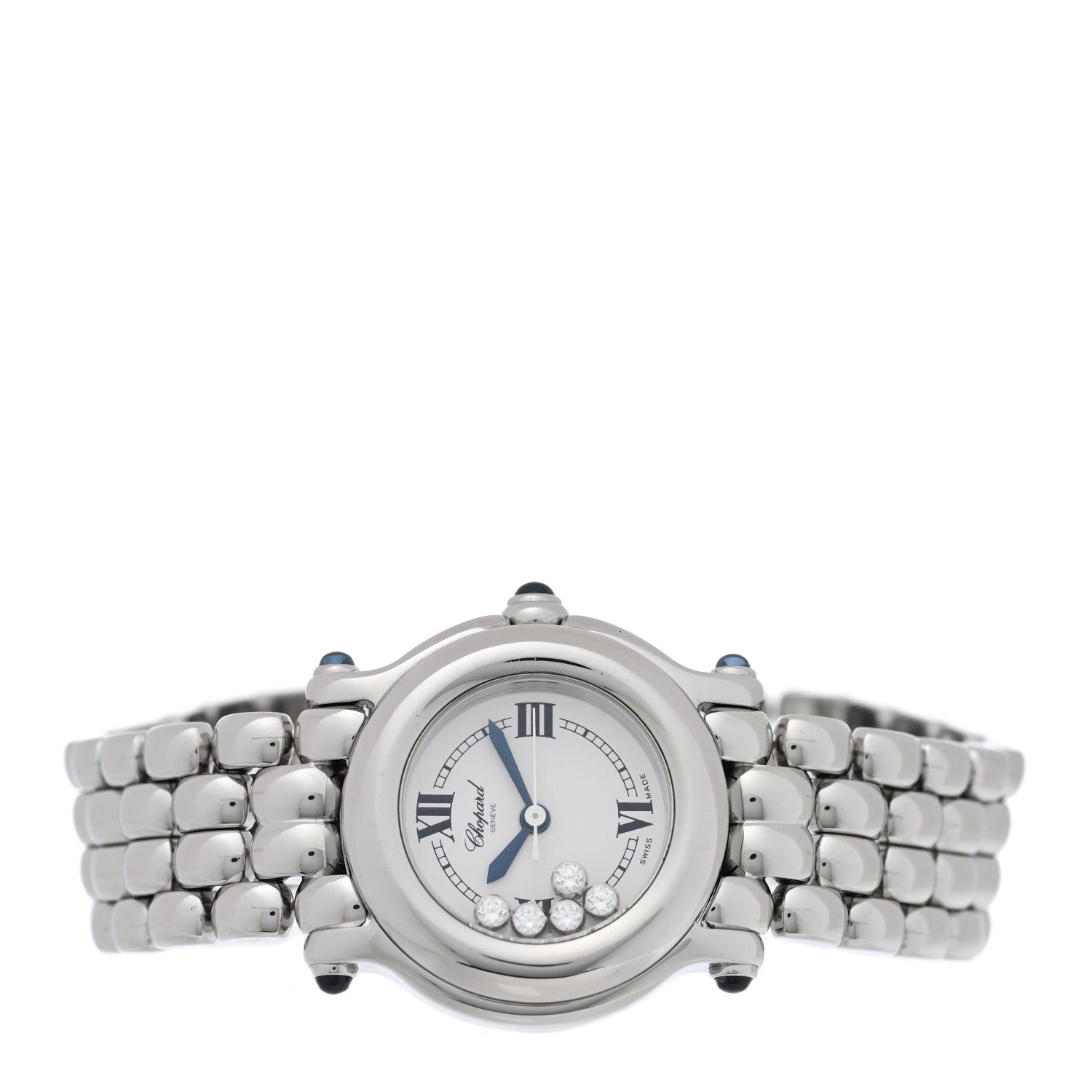 Chopard Stainless Steel 5 Diamond 26mm Happy Sport Quartz Watch 2 of 4