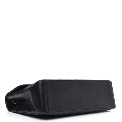 Chanel Lambskin Quilted XL Jumbo Single Flap Black 3 of 15