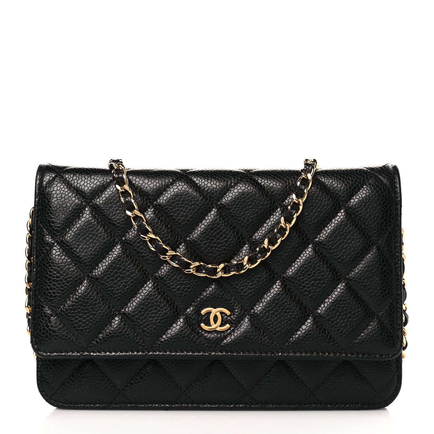 Chanel Caviar Quilted Wallet on Chain WOC Black 1 of 9