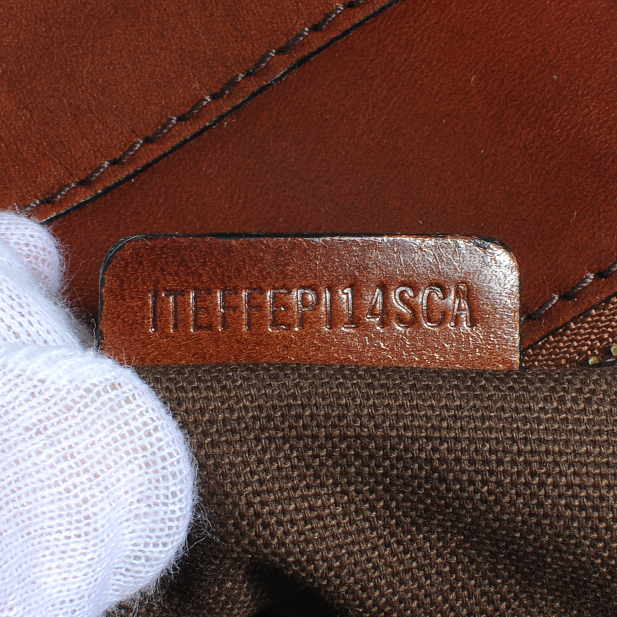 House Check Studded Large Greenham Tote Dark Tan