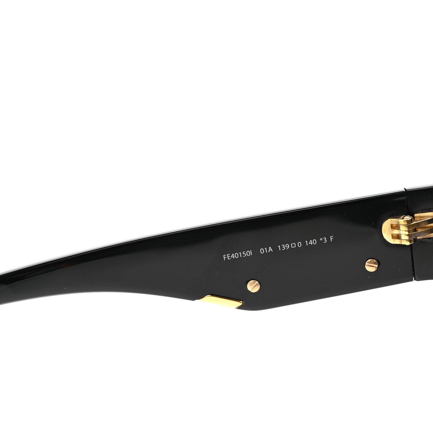 Fendi Acetate Shield Sunglasses FE40150I Black 6 of 7
