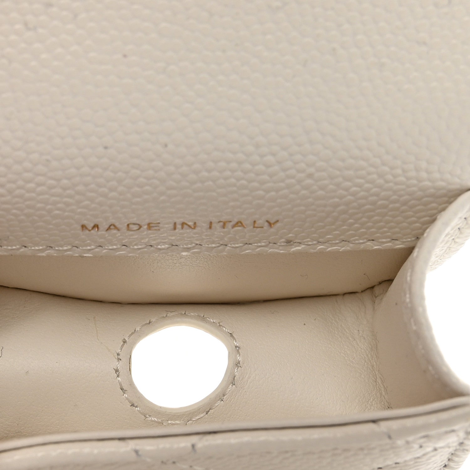 Chanel Caviar Quilted Airpods Pro Case White 5 of 9