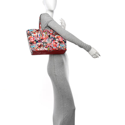 Christian Louboutin Patent Calfskin Small Oh Xtian Cabata Tote Red 2 of 10