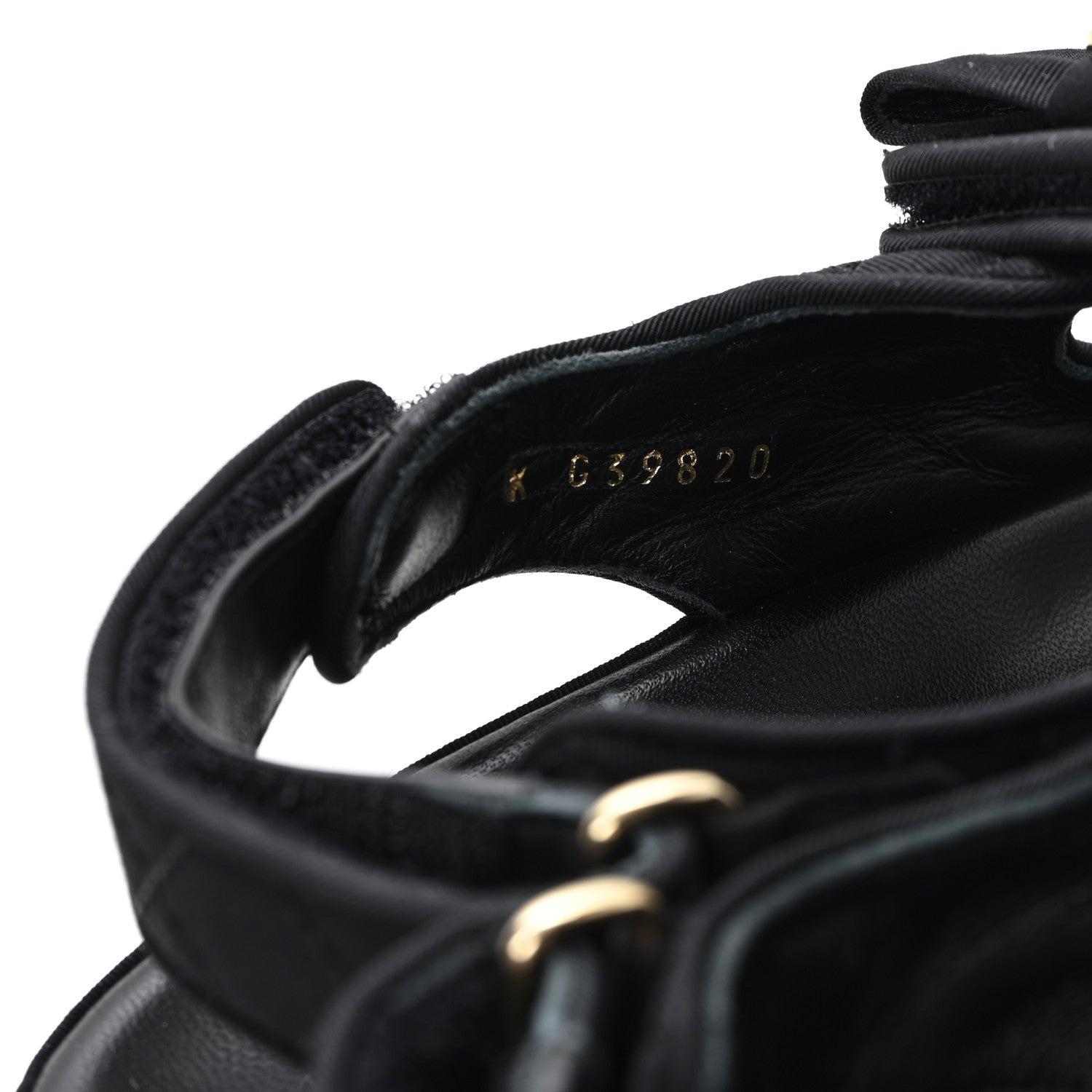 Chanel Grosgrain Quilted Bow Dad Sandals 38 Black 9 of 10