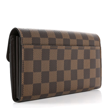 Louis Vuitton Damier Ebene Sarah Wallet NM 3 of 8