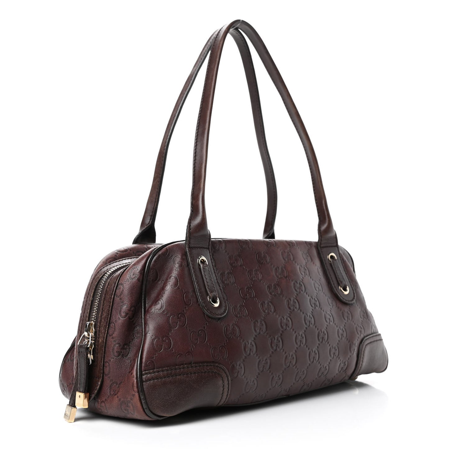 Guccissima Small Princy Satchel Brown