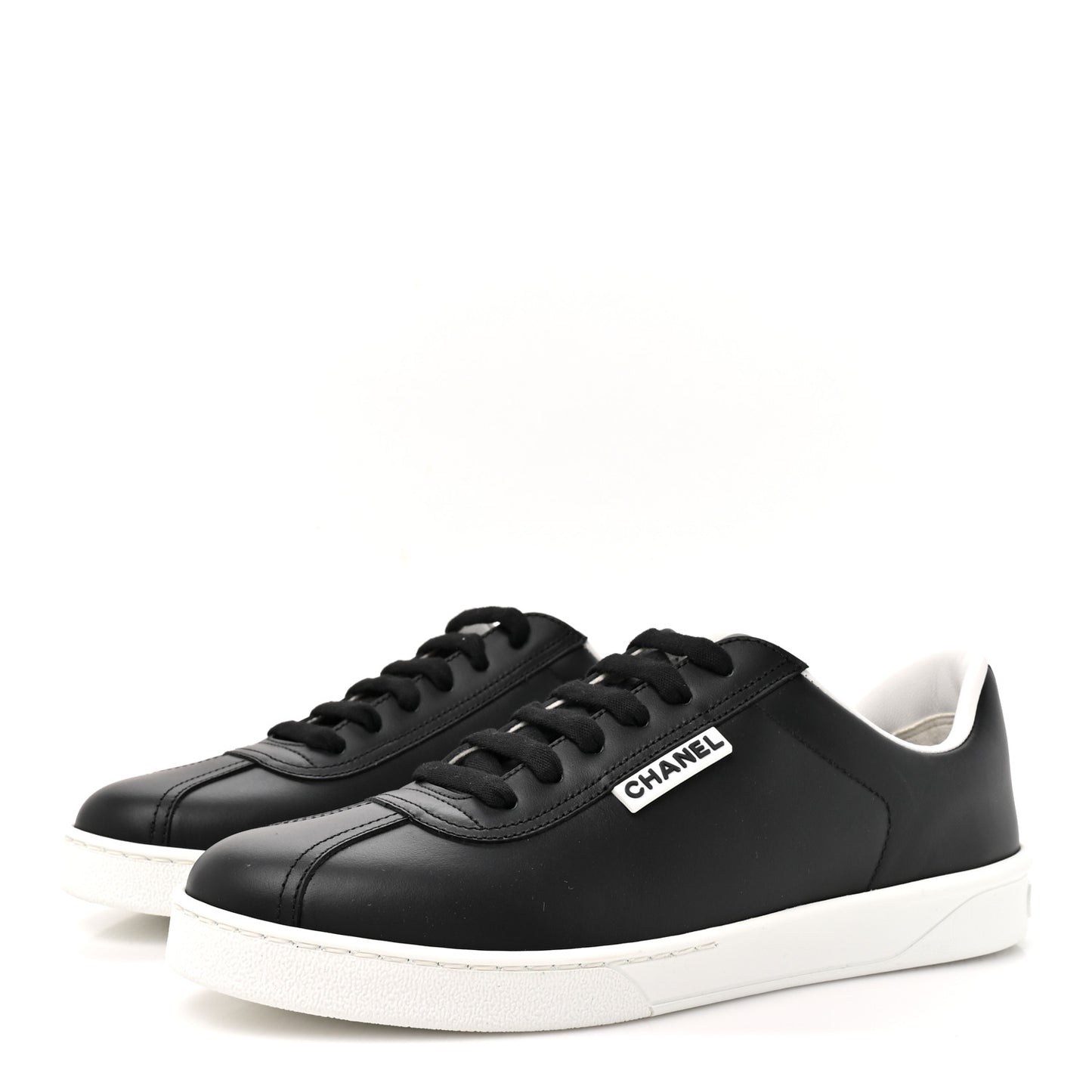 Calfskin CC Uniform Womens Sneakers 38 Black