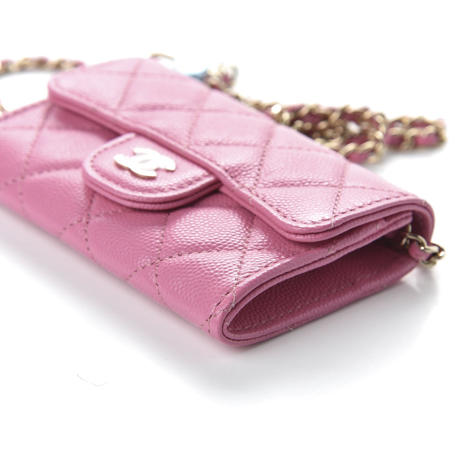 Chanel Caviar Quilted Belt Bag Pink 7 of 11