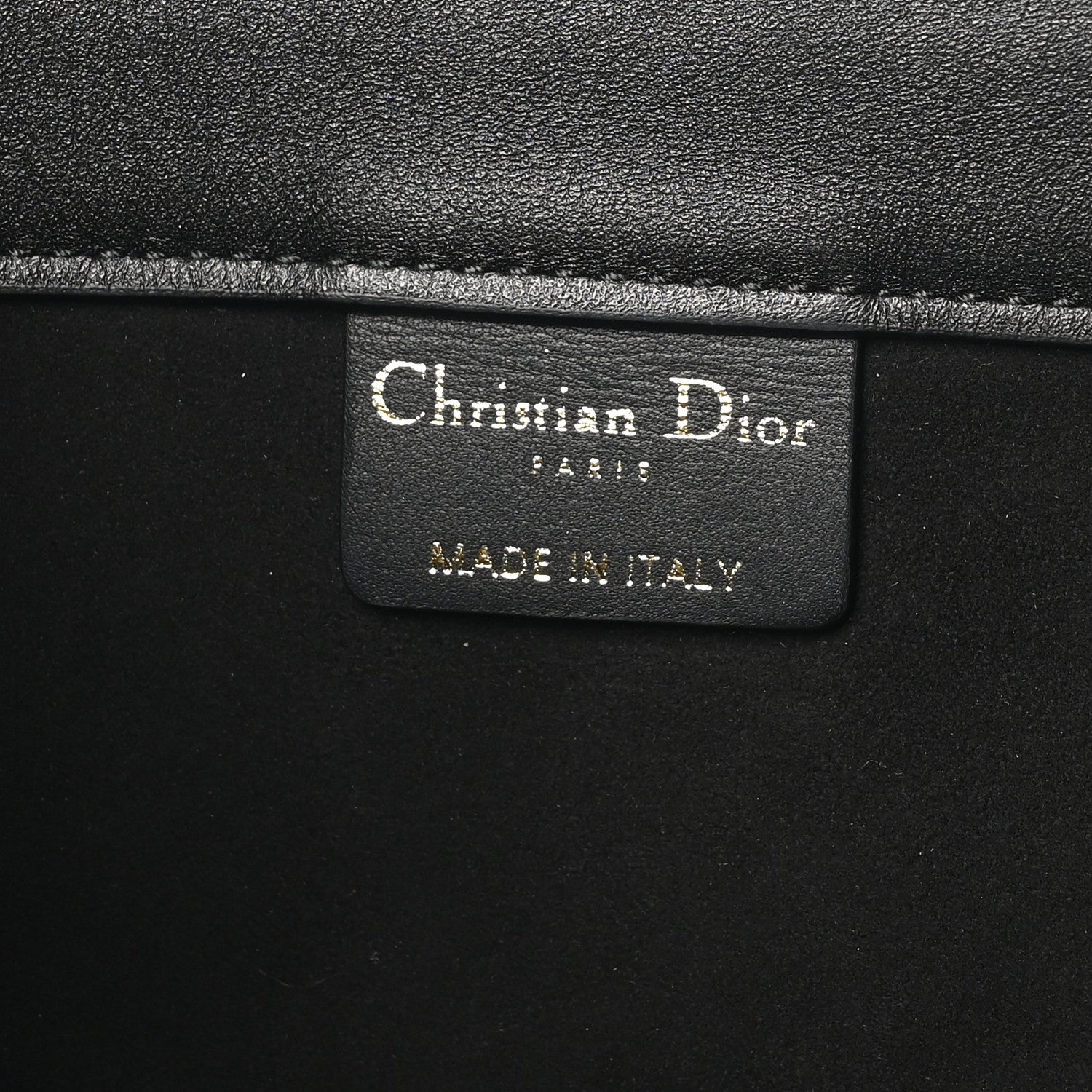 Christian Dior Calfskin Embossed Medium Book Tote Black 6 of 10