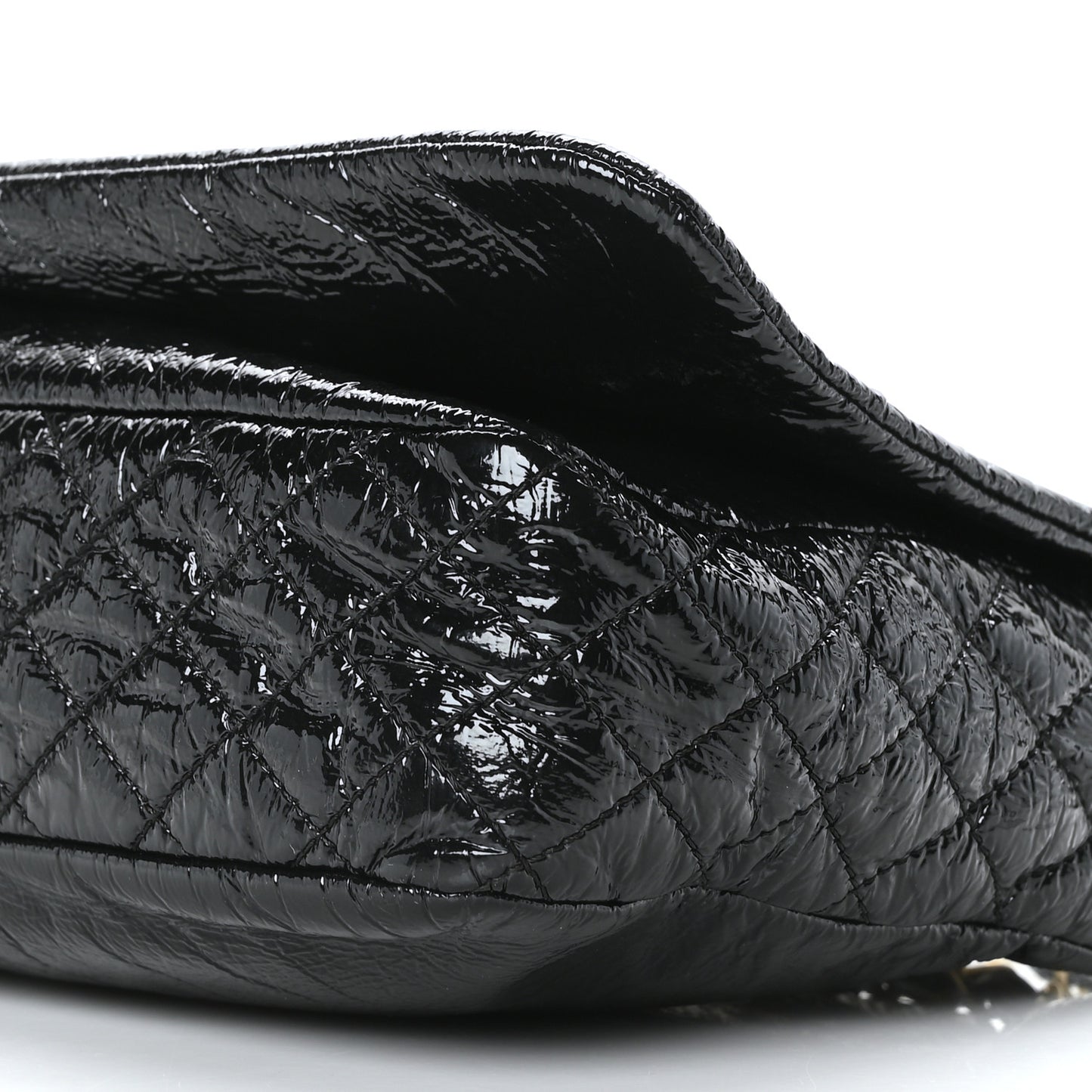 Vinyl Medium Rock and Chain Flap Black
