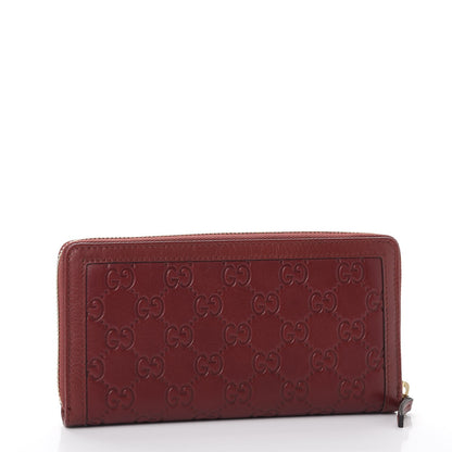 Gucci Guccissima Sukey Zip Around Wallet Red 3 of 8