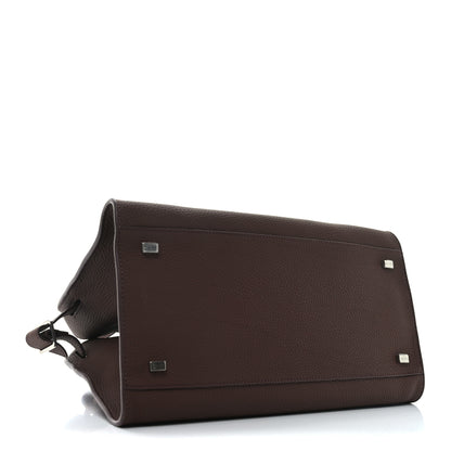 The Row Matte Grained Calfskin Soft Margaux 12 Dark Mocha 4 of 9
