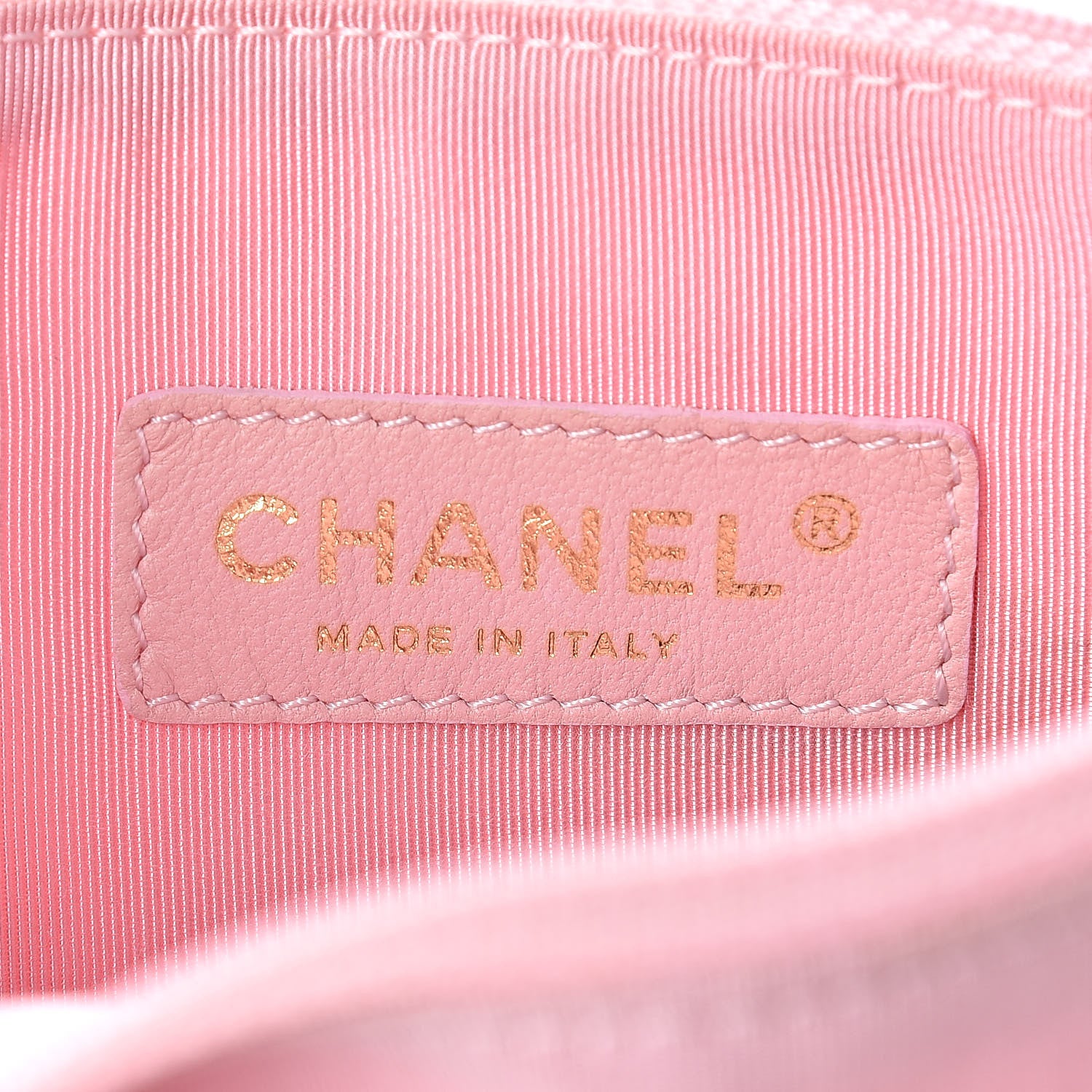 Chanel Vinyl Patent CC Logo Beach Tote Pink 7 of 13
