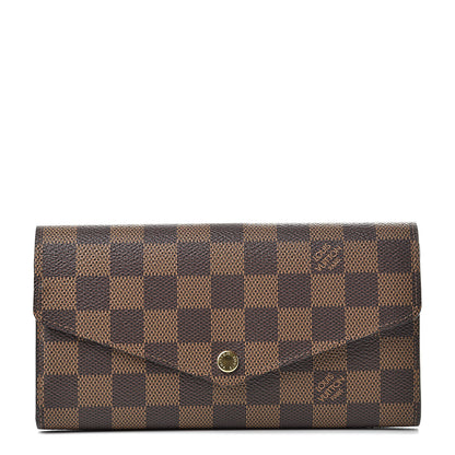 Louis Vuitton Damier Ebene Sarah Wallet NM 1 of 6
