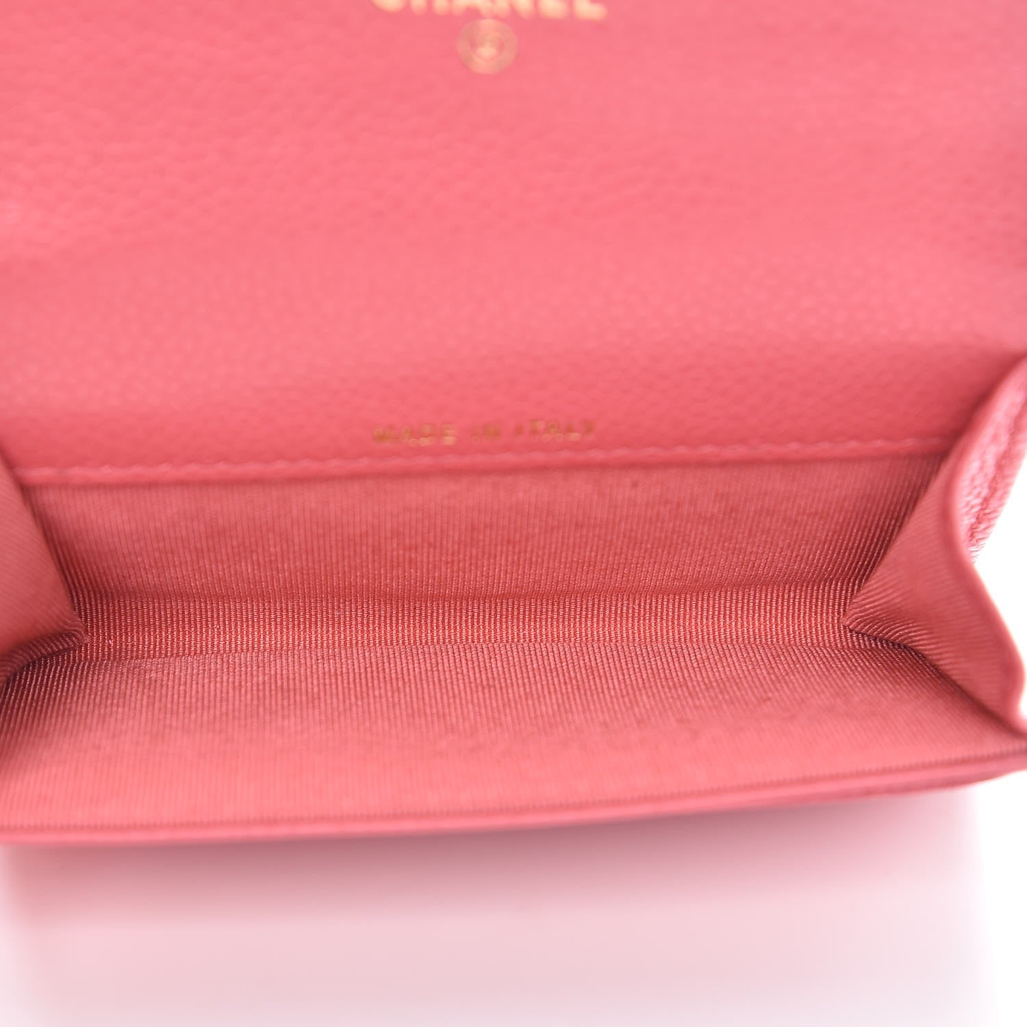 Chanel Caviar Quilted Flap Card Holder Pink 5 of 9