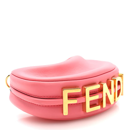 Fendi Vitello Grace New Matte Nano Fendigraphy Hobo Charm Pink Dalia 4 of 9