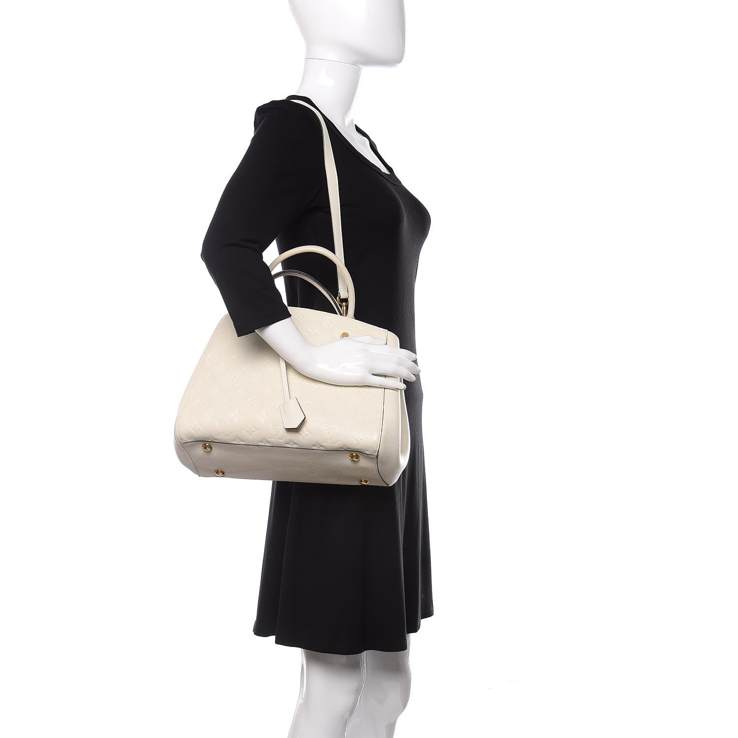 Louis Vuitton Empreinte Montaigne MM Neige 2 of 13