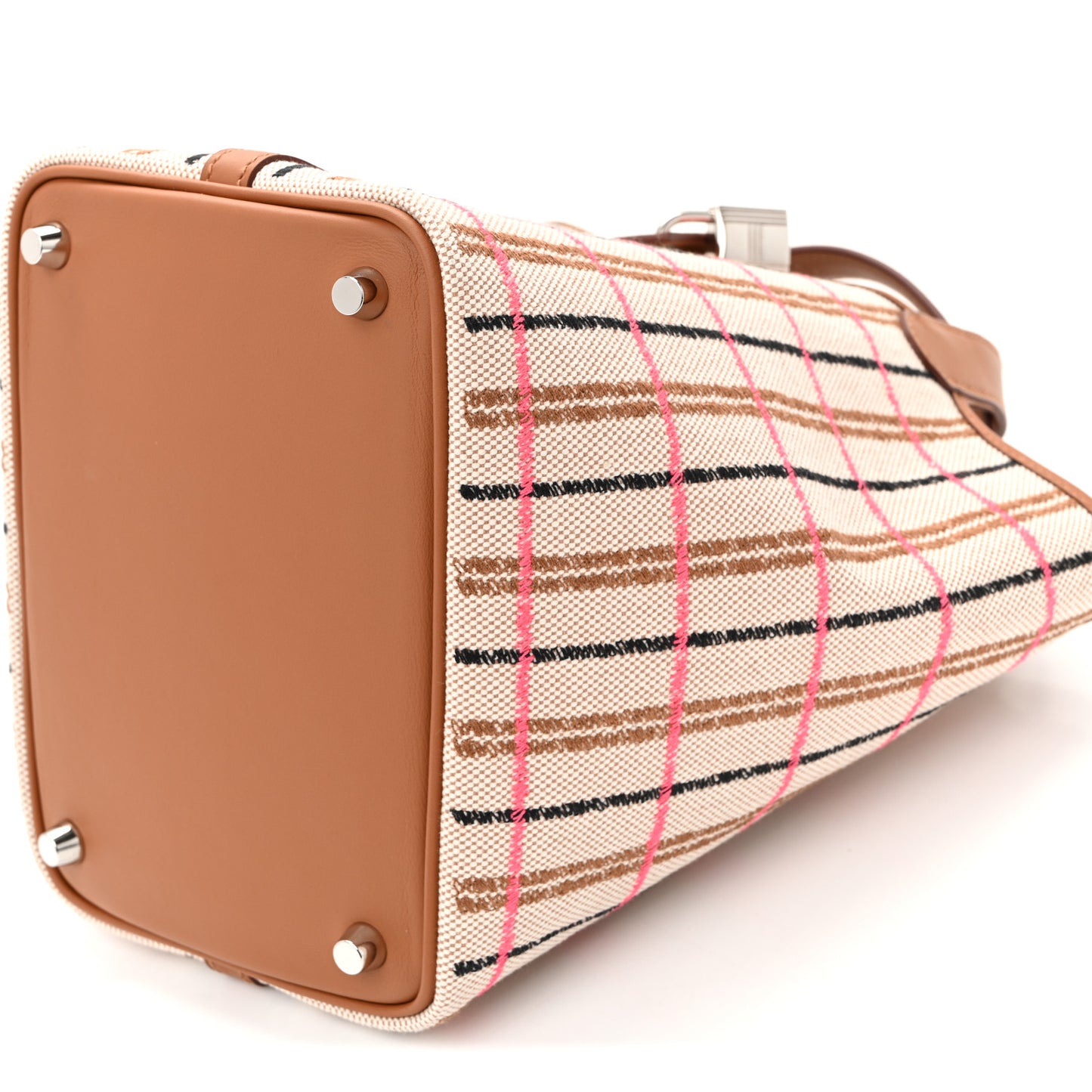 H Canvas Swift Couverture Carre Picotin Lock 18 PM Ecru Beige Fauve Rose Pop Black Gold