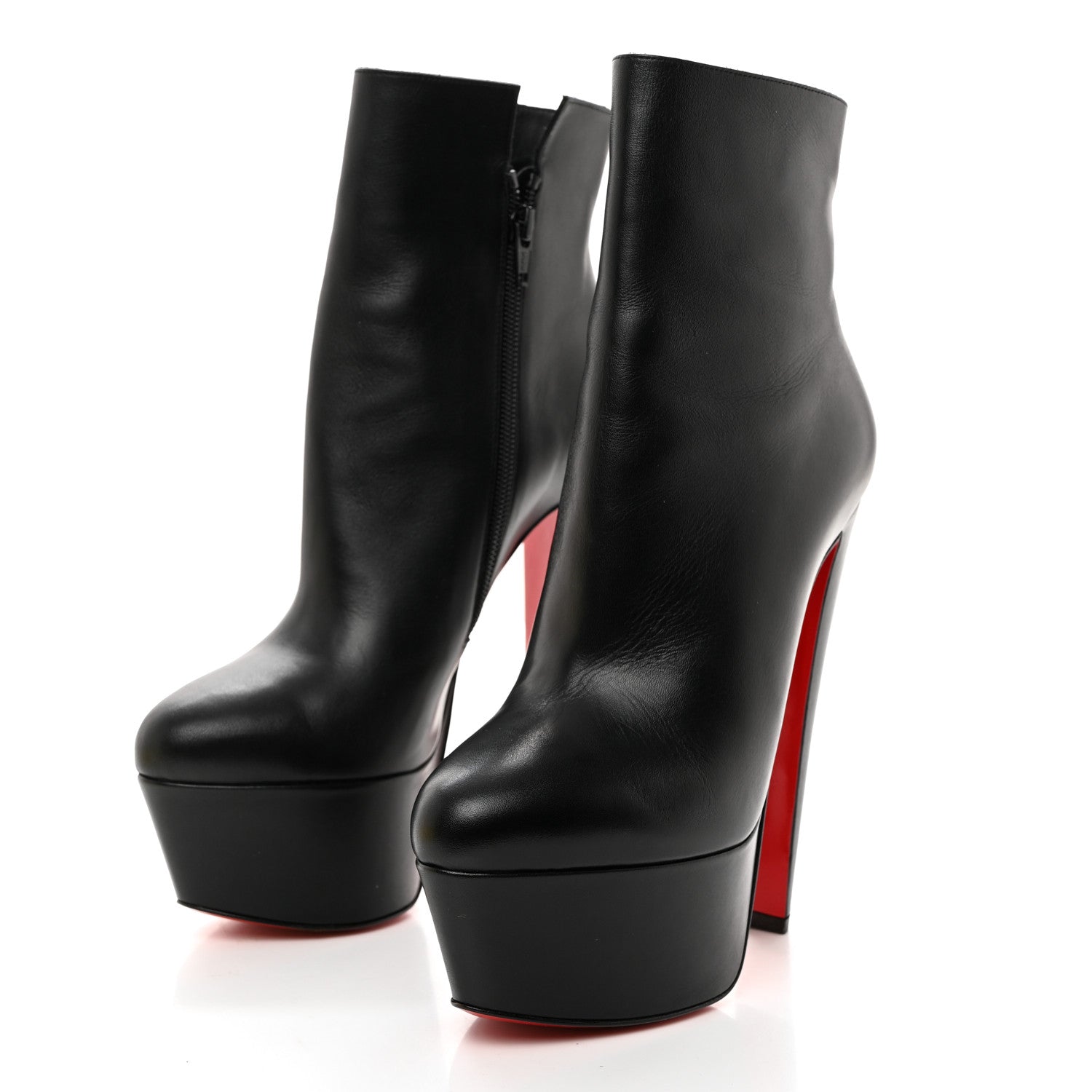 Christian Louboutin Calfskin Fierce 160 Ankle Boots 39.5 Black 3 of 7