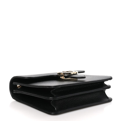 Gucci Dollar Calfskin Small Interlocking G Shoulder Bag Black 4 of 12