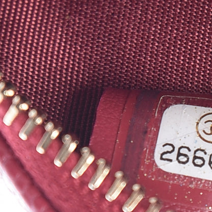 Chanel Caviar Quilted Round Filigree Crossbody Red 7 of 8