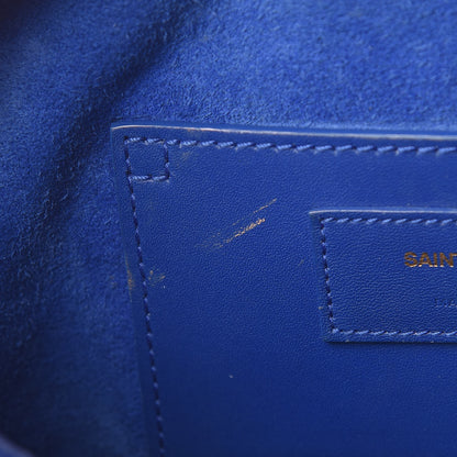 Saint Laurent Calfskin Classic Baby Duffle Blue 9 of 23