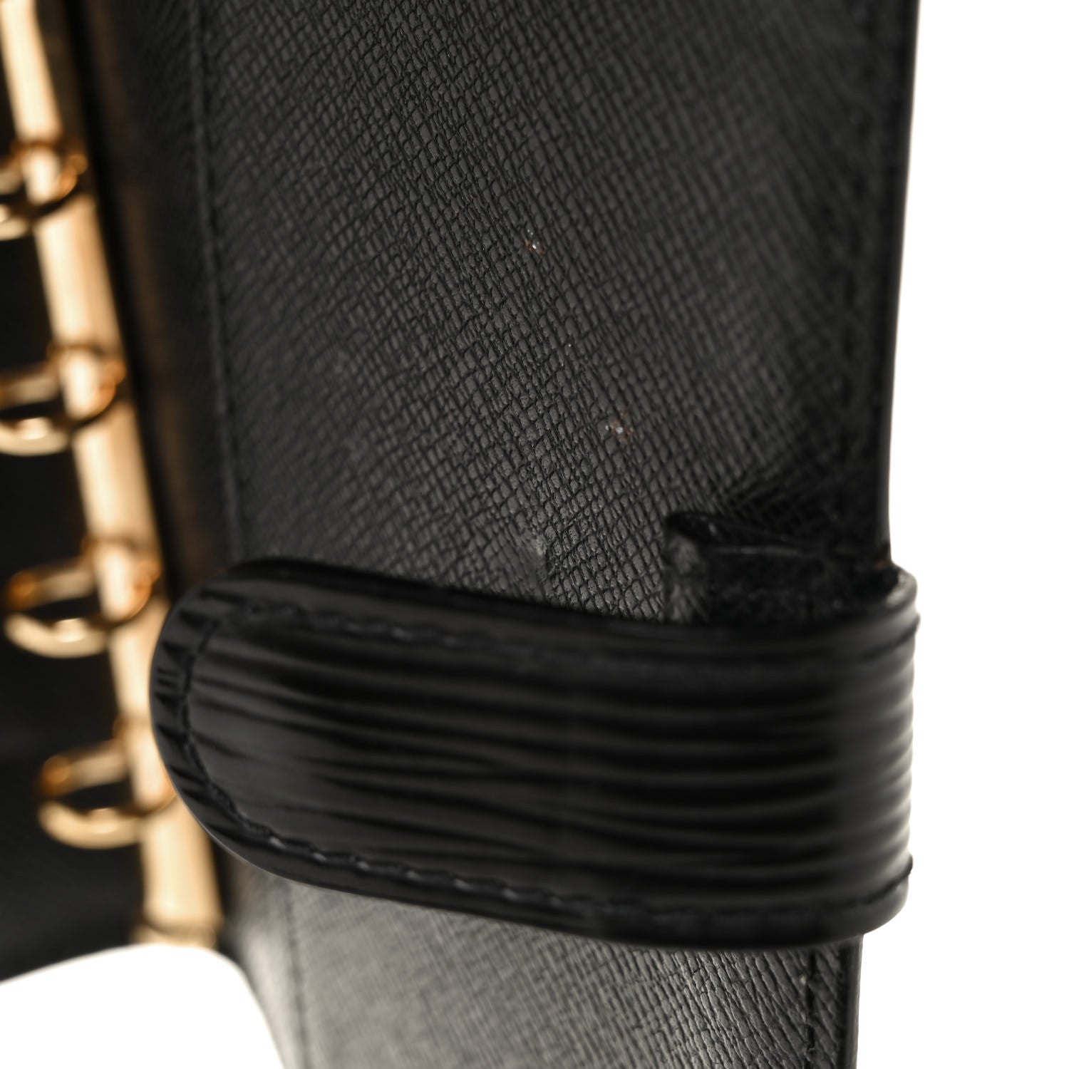 Louis Vuitton Epi Small Ring Agenda Cover Black 9 of 9