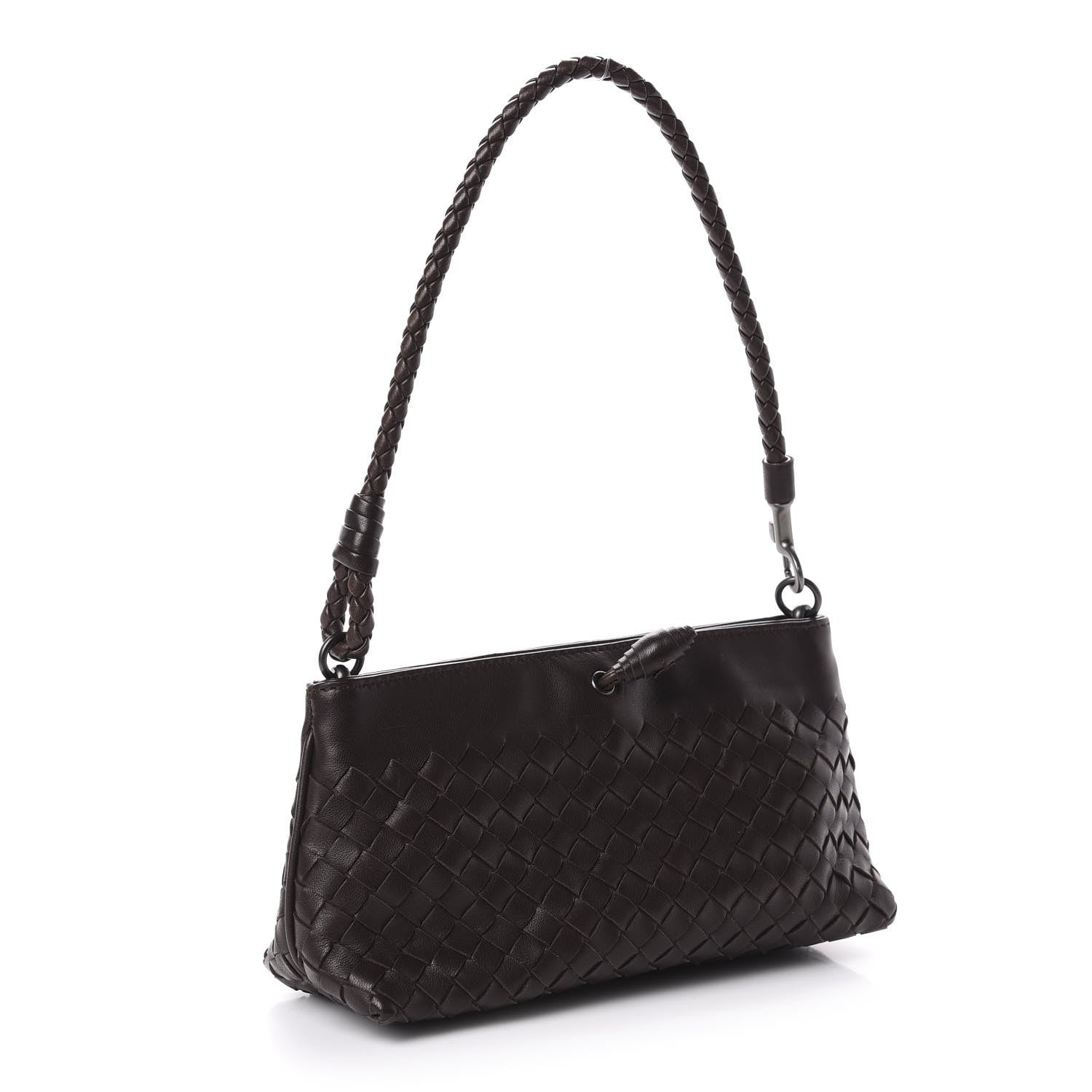 Bottega Veneta Nappa Intrecciato Mini Shoulder Bag Ebano 3 of 11