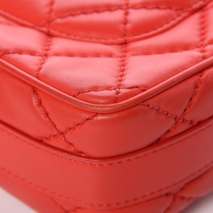 Chanel Lambskin Quilted Easy Carry Jumbo Flap Red 14 of 15