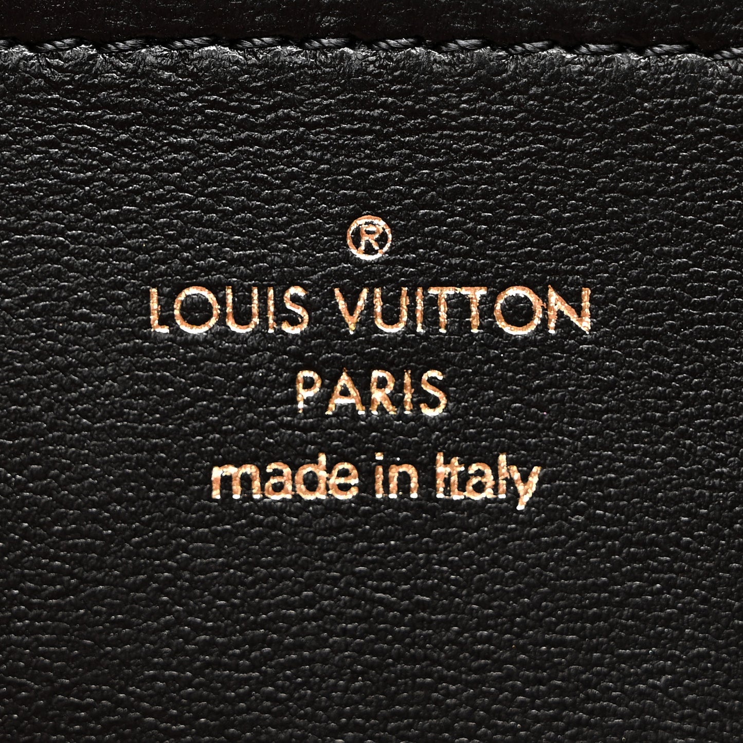 Lambskin Embossed Monogram Pochette Coussin Black
