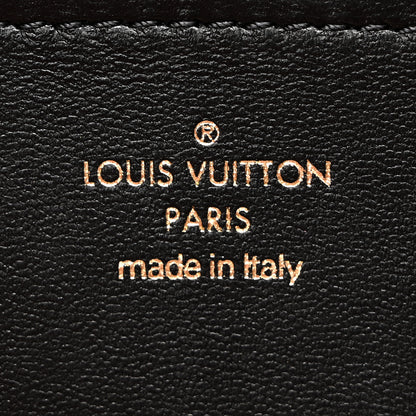 Louis Vuitton Lambskin Embossed Monogram Pochette Coussin Black 6 of 10