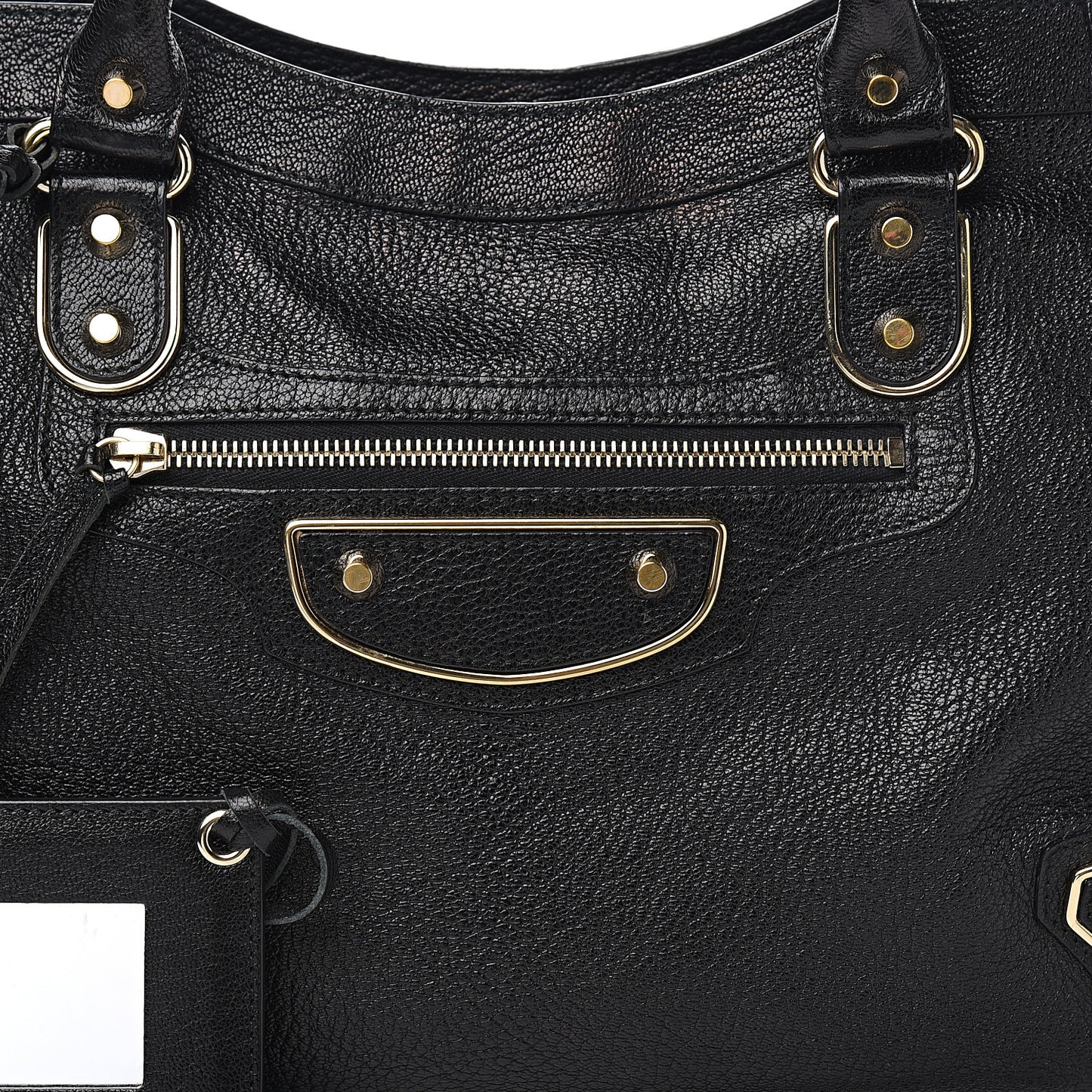 Chevre Gold Metallic Edge Hardware City Black