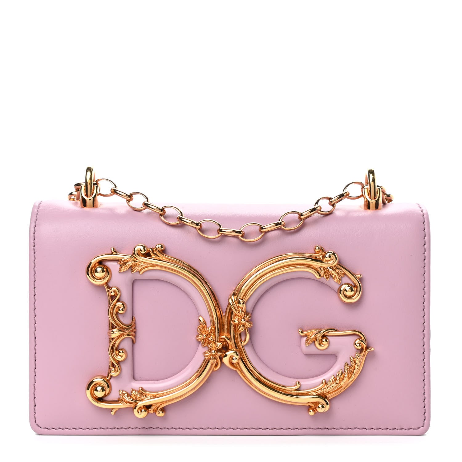 Dolce & Gabbana Nappa DG Girls Shoulder Bag Pink 1 of 4